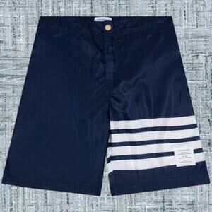 Thom Browne Men's Navy Blue Shorts